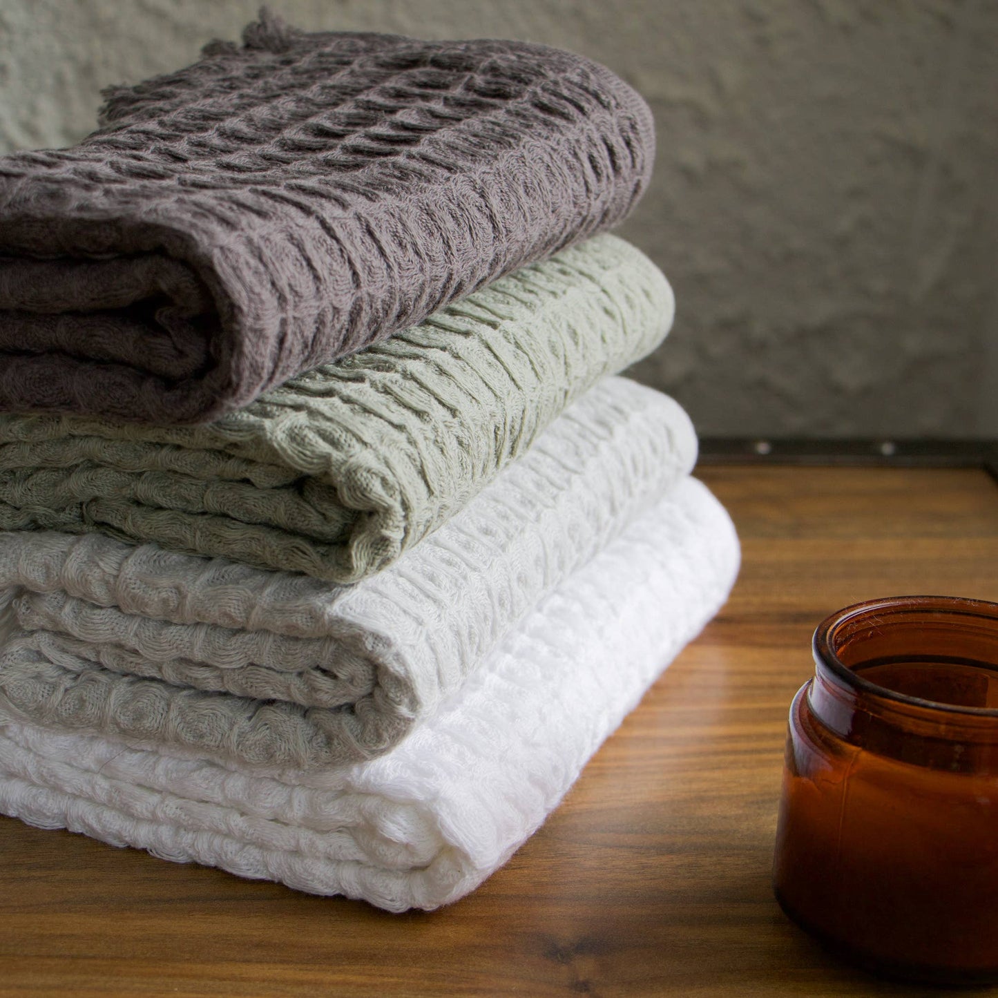 Primitive Waffle Hand Towel - 100% Organic Turkish Cotton