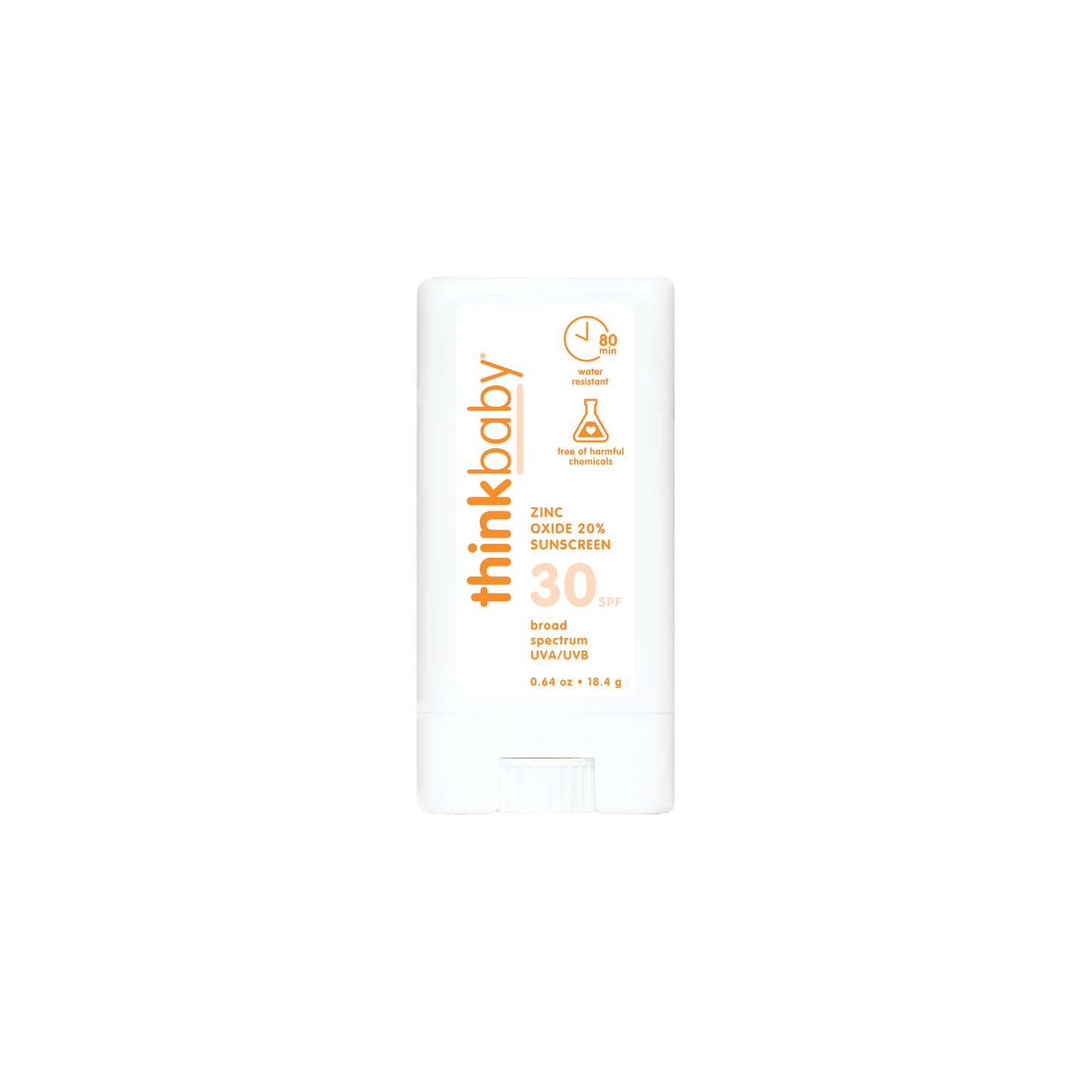 Think Baby SPF 30 Face & Body Sunscreen Stick, EWG Rated #1