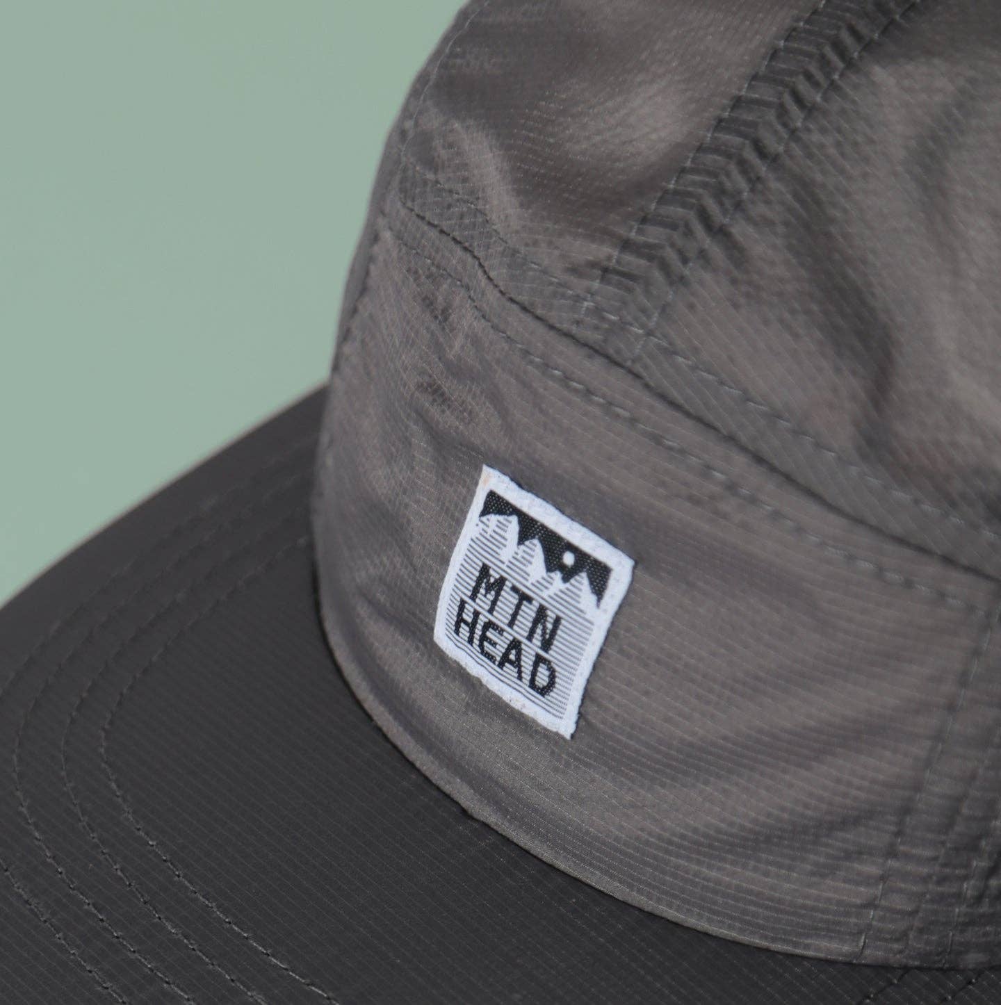 Water Repellant Camp Hat - Steel Grey Packable Ripstop