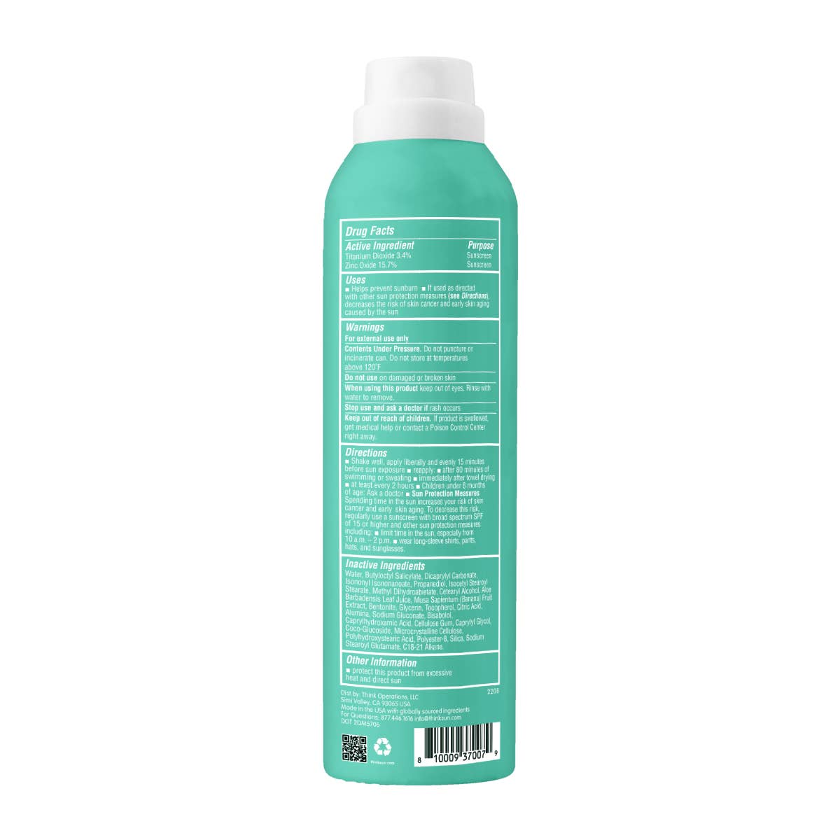 Think Kids SPF 50 All Sheer Mineral Sunscreen Spray