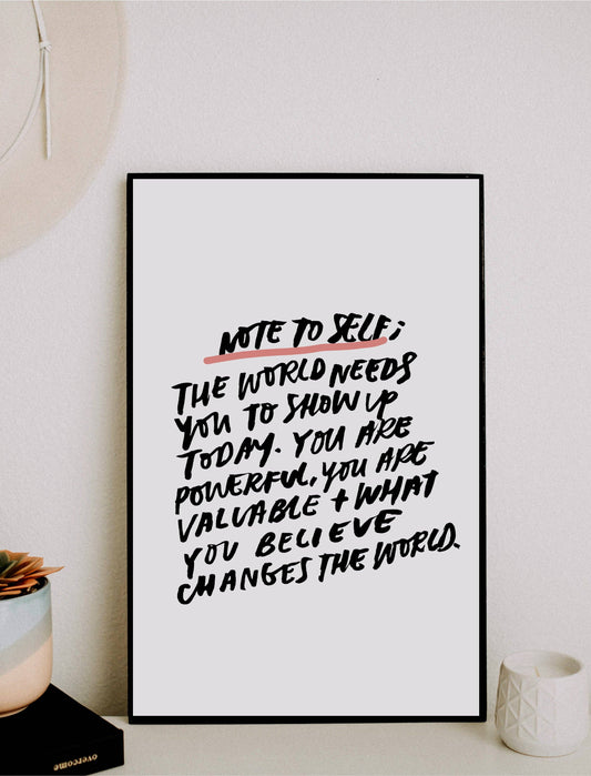 11x17 Note To Self